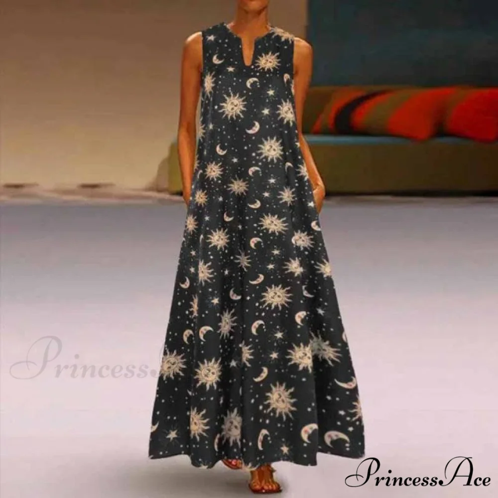 Floral Printed Maxi Long Dress - Image 10