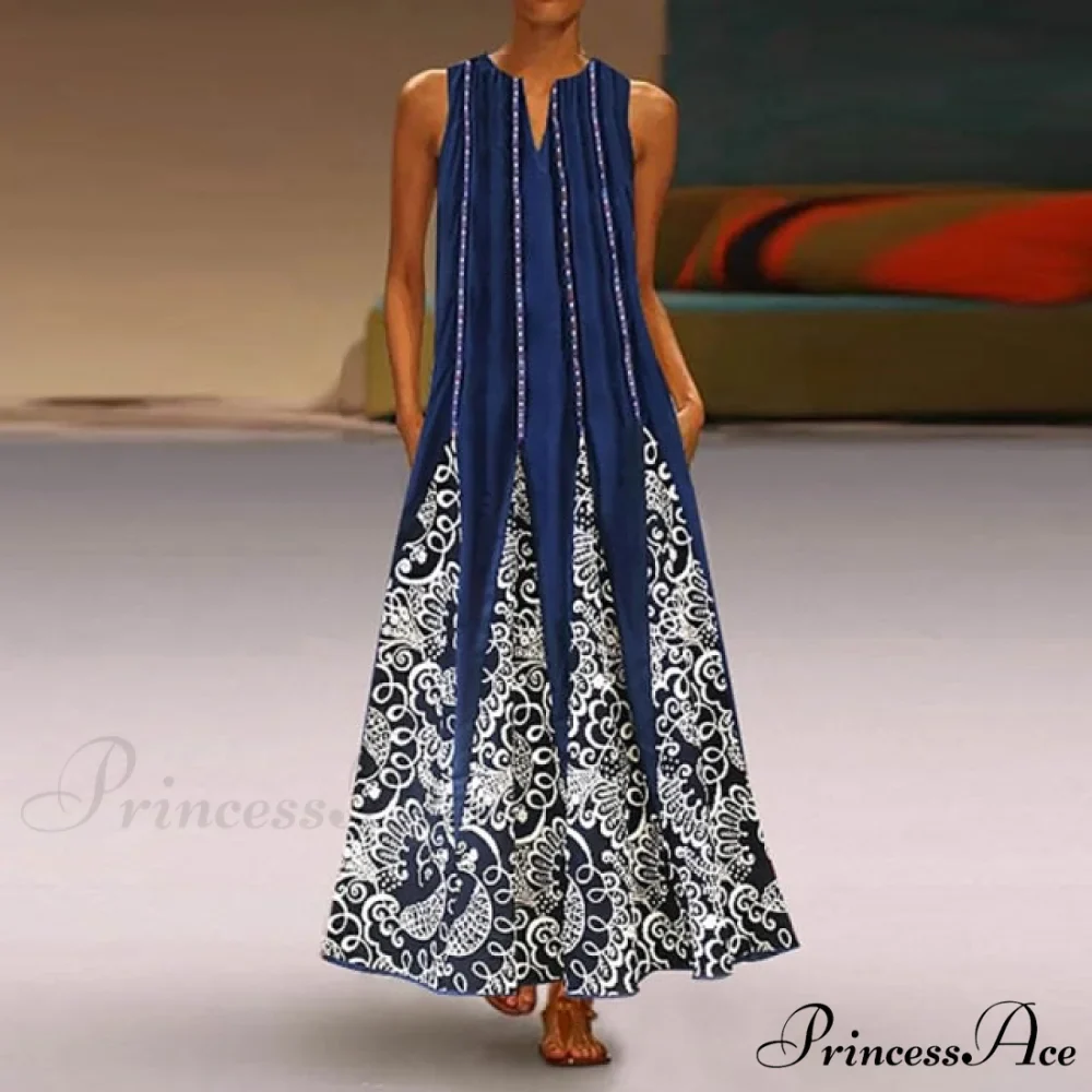 Floral Printed Maxi Long Dress - Image 15