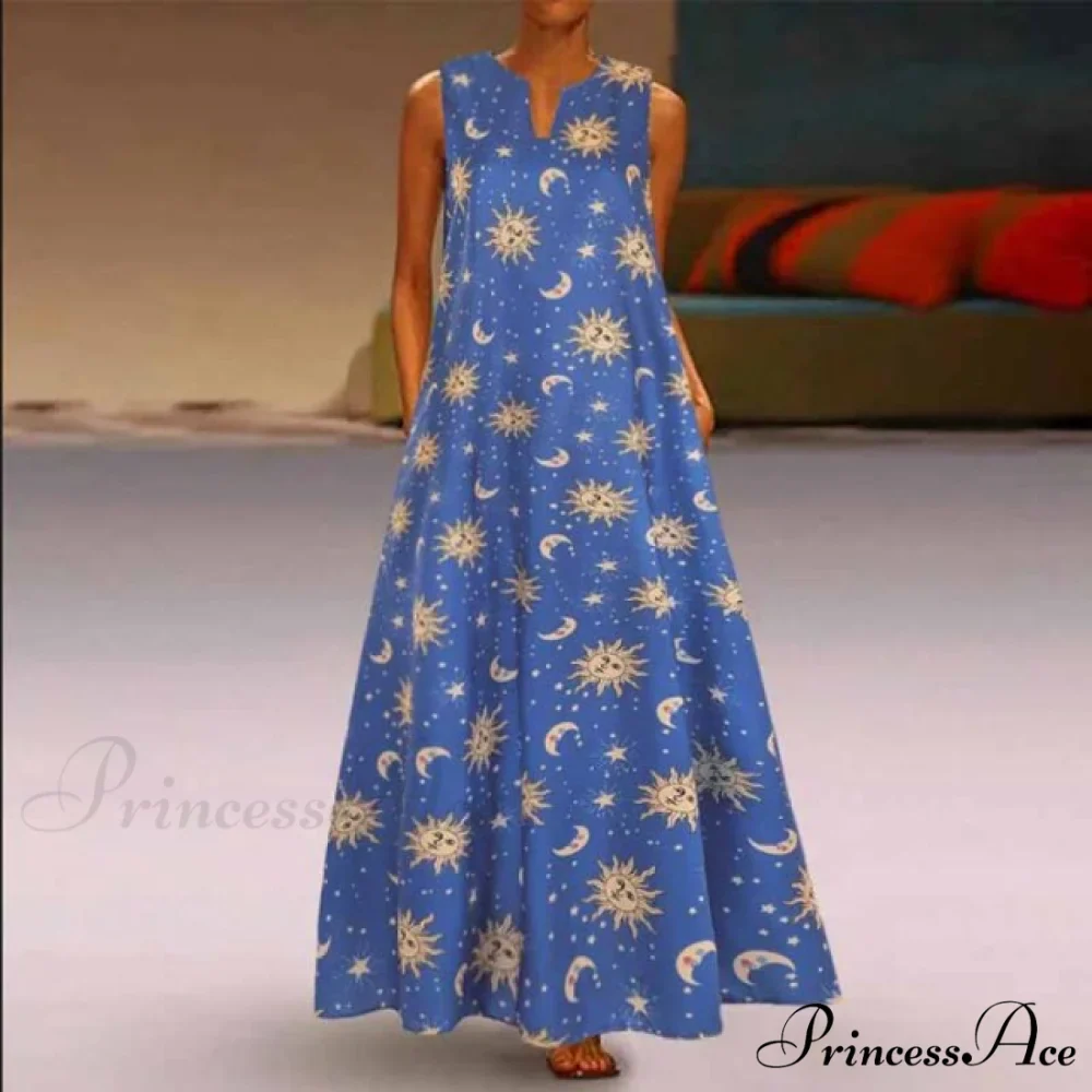 Floral Printed Maxi Long Dress - Image 2