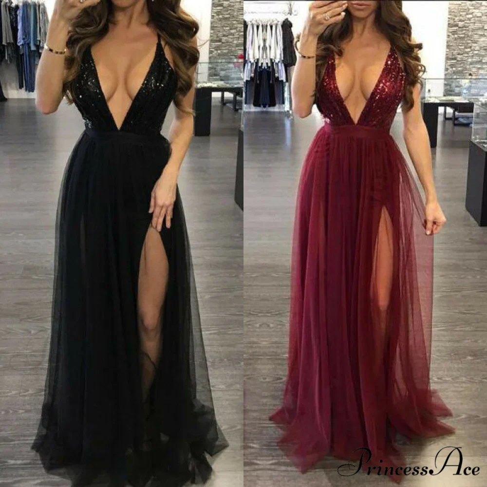Long Maxi Cocktail Party Gown Bandage Blackless Dress - Image 2