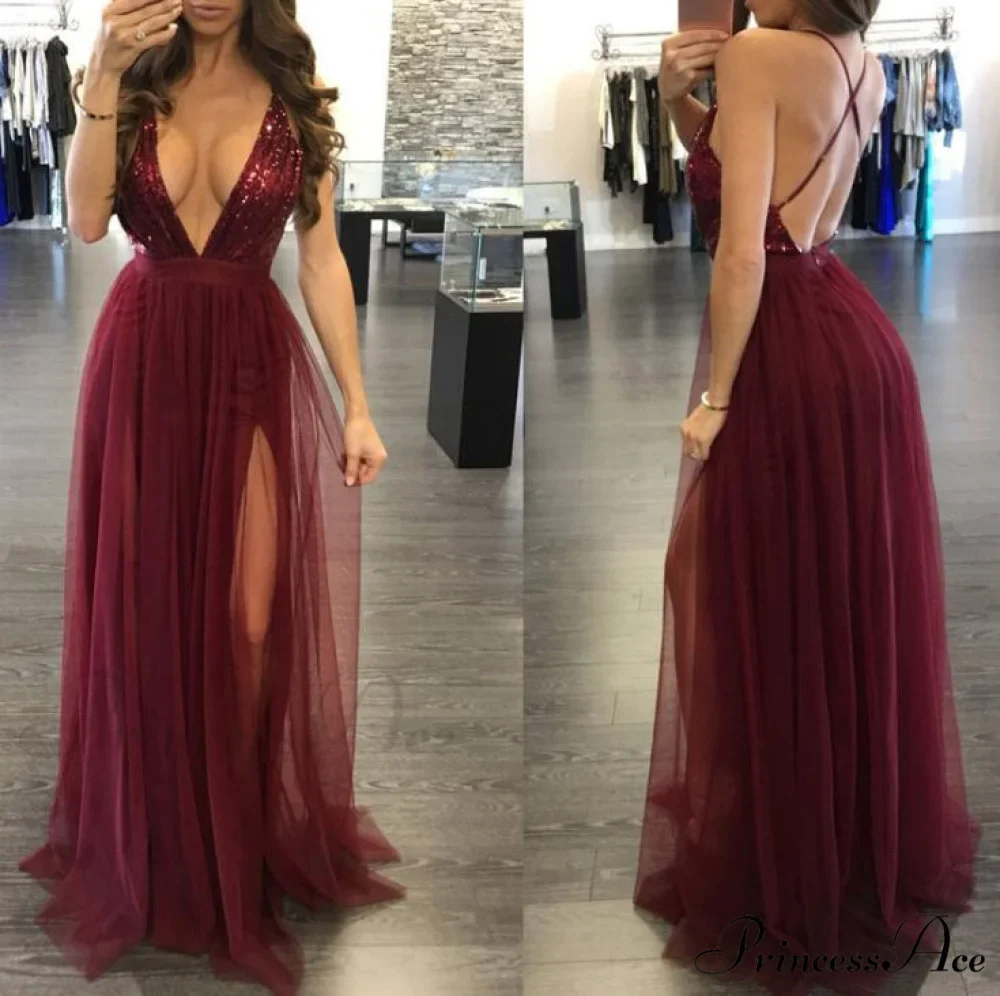 Long Maxi Cocktail Party Gown Bandage Blackless Dress - Image 3