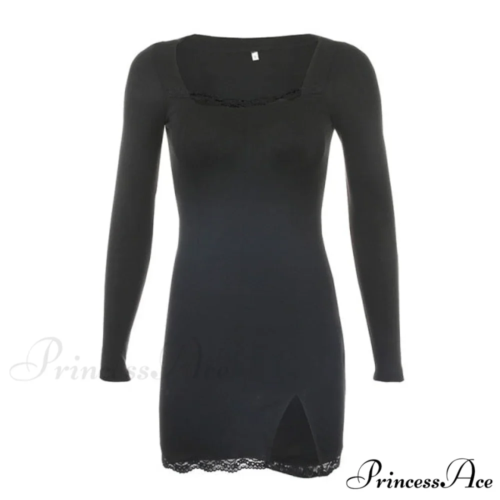 Sexy Lace Bandage Bodycon Short Mini Dress - Image 7