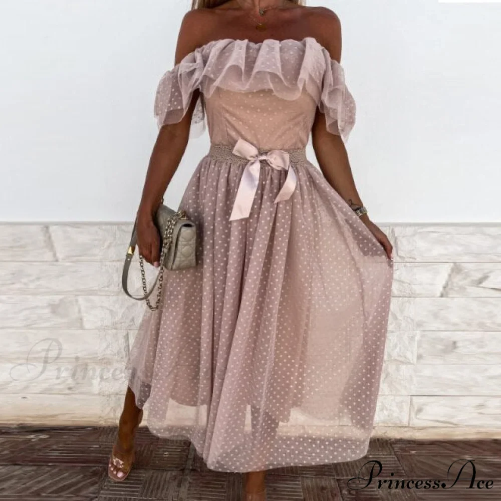Elegant Crochet Lace Patchwork Flower Dress - Image 6