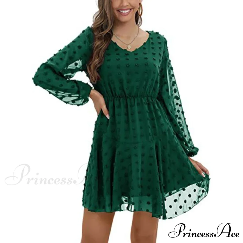 Elegant Casual Chiffon Party Vintage Midi Dresses - Image 3