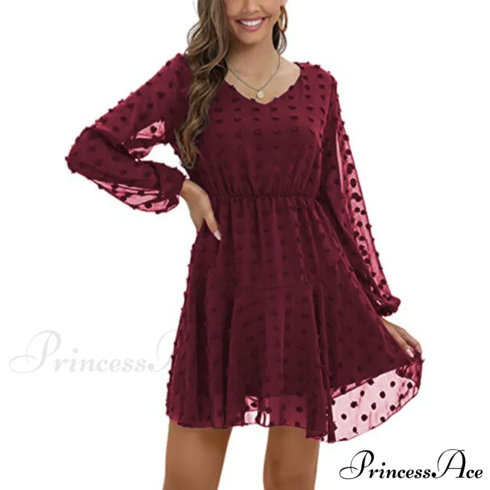 Elegant Casual Chiffon Party Vintage Midi Dresses - Image 7