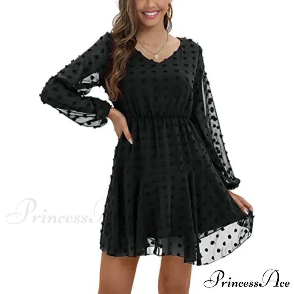 Elegant Casual Chiffon Party Vintage Midi Dresses - Image 8