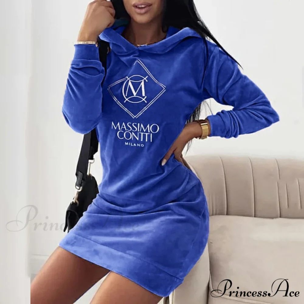 Elegant Velvet Women Mini Dress - Image 2