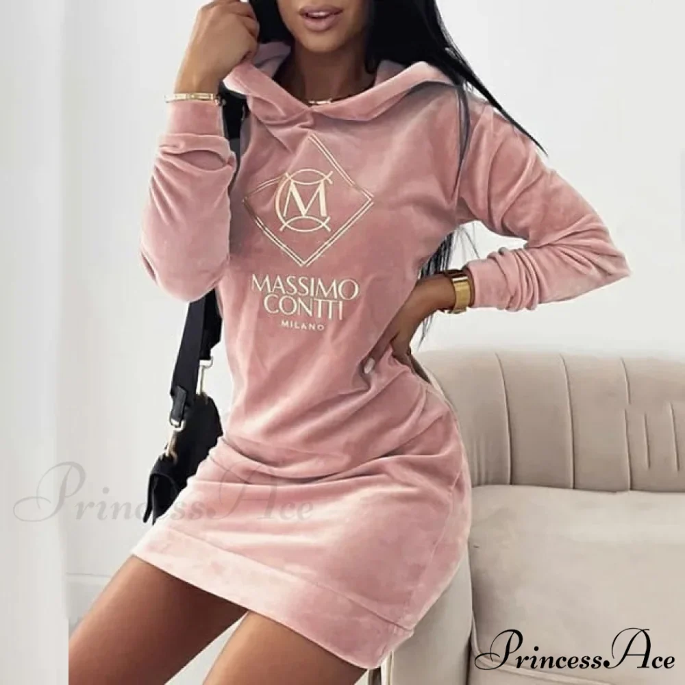 Elegant Velvet Women Mini Dress - Image 3
