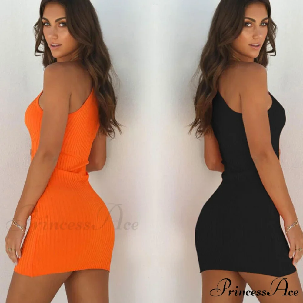 Ladies Sexy Sleeveless Slim Fit Mini Short Dress - Image 4