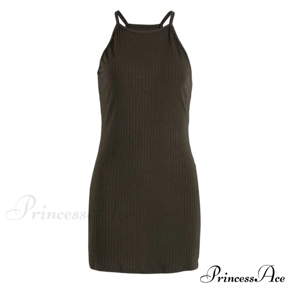 Ladies Sexy Sleeveless Slim Fit Mini Short Dress - Image 5