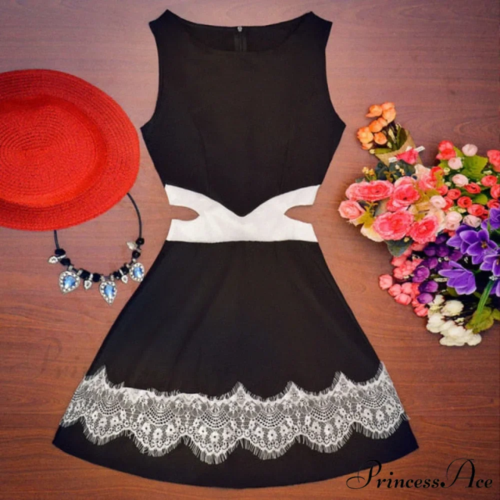 Ladies Sexy Sleeveless Slim Fit Mini Short Dress - Image 6