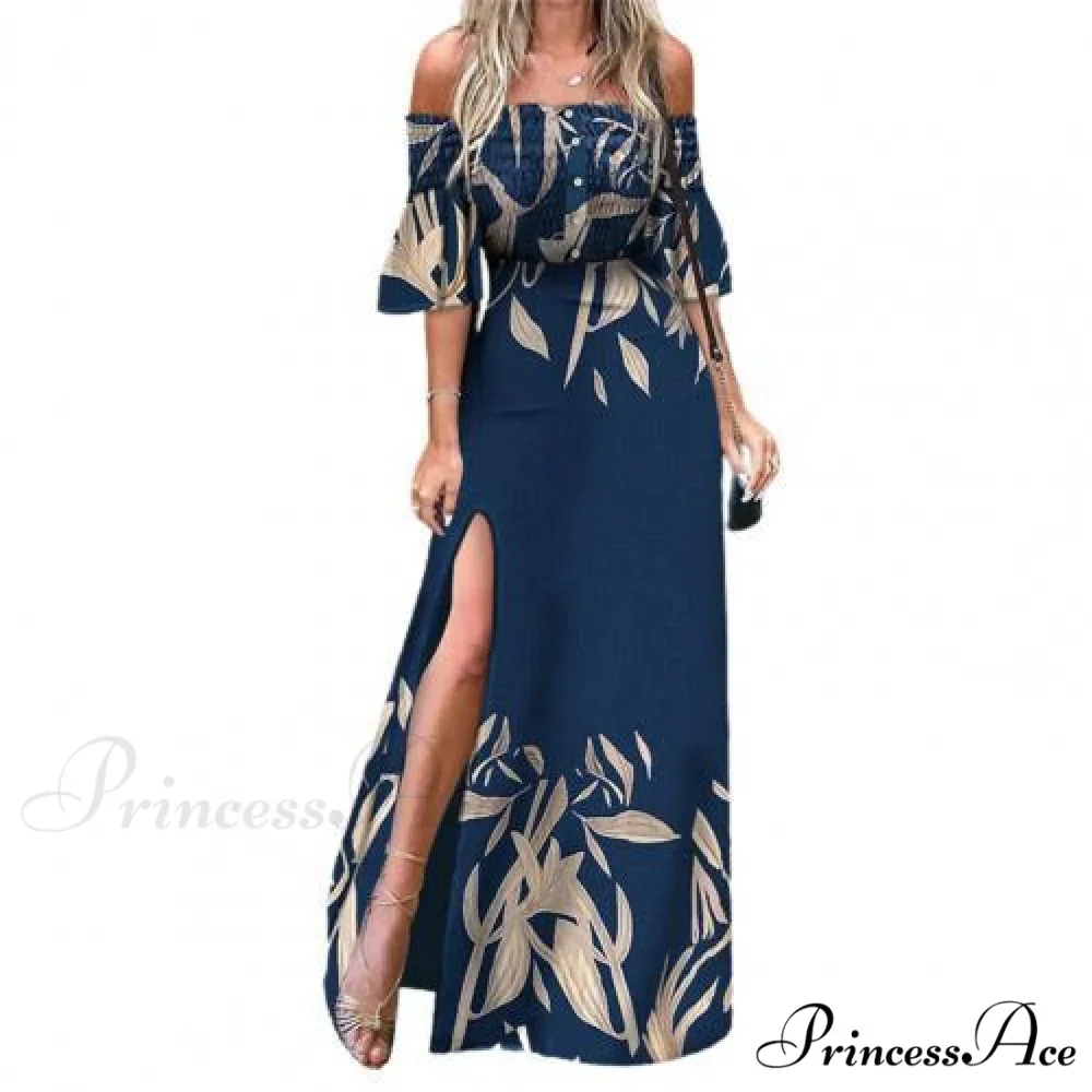 Elegant High Split Ruched Buttons Dress - Image 3