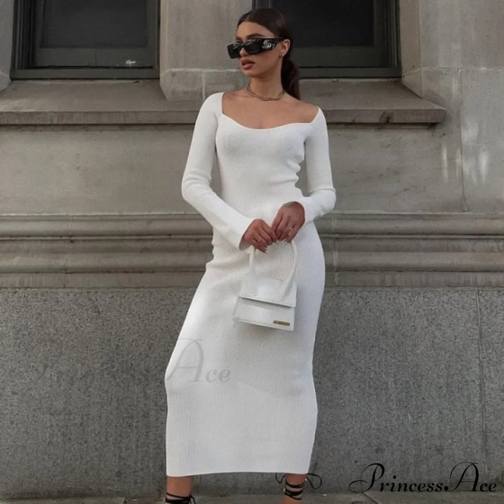 Female Warm Thick Party Long Dresses - Image 8