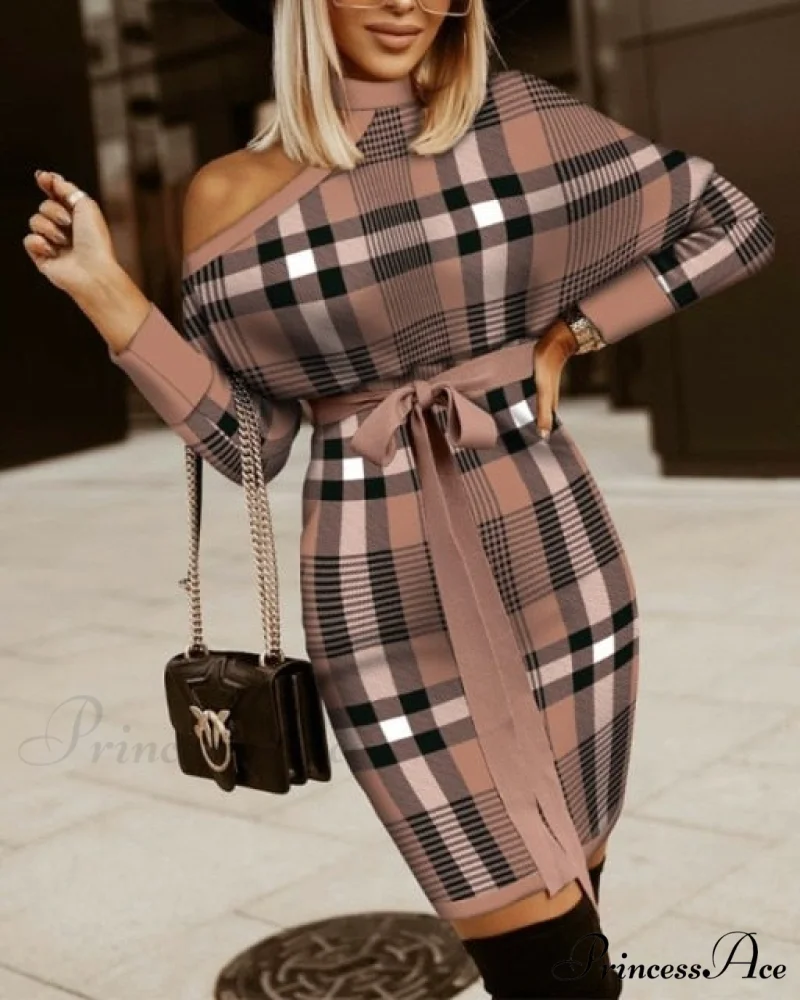 V-Neck Print Batwing Sleeve Skinny Wrap Midi Dress - Image 2