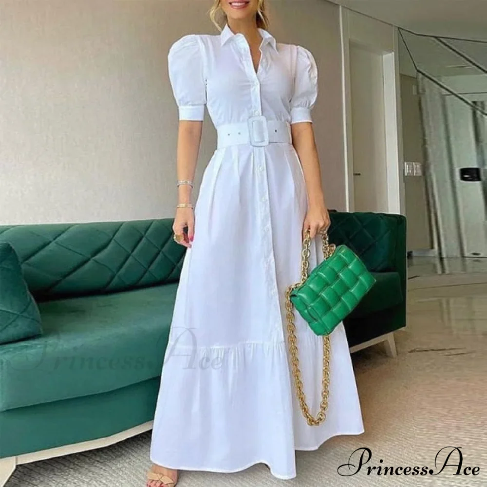 Vintage Puff Sleeve Party Maxi Dress - Image 2