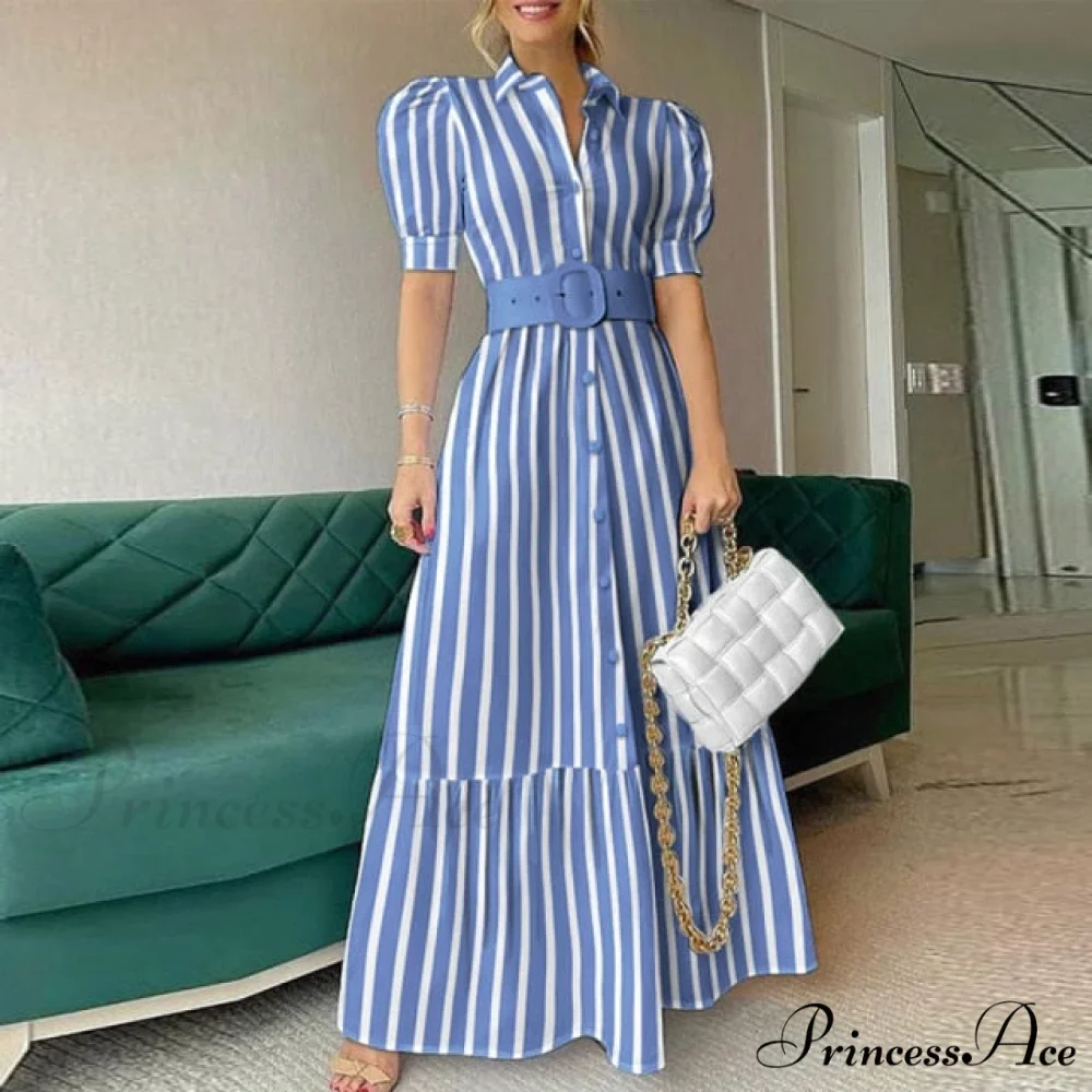 Vintage Puff Sleeve Party Maxi Dress - Image 5