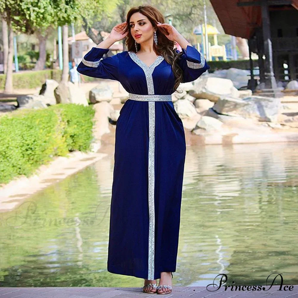 V Neck Long Sleeve Dresses - Image 2