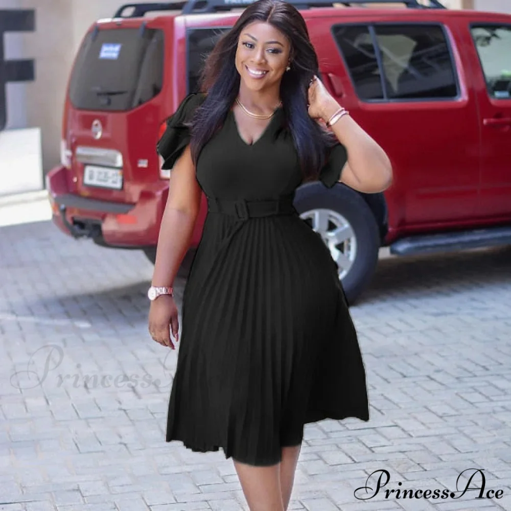 Office Ladies Elegant Classy Robes Vestidos Dress - Image 2