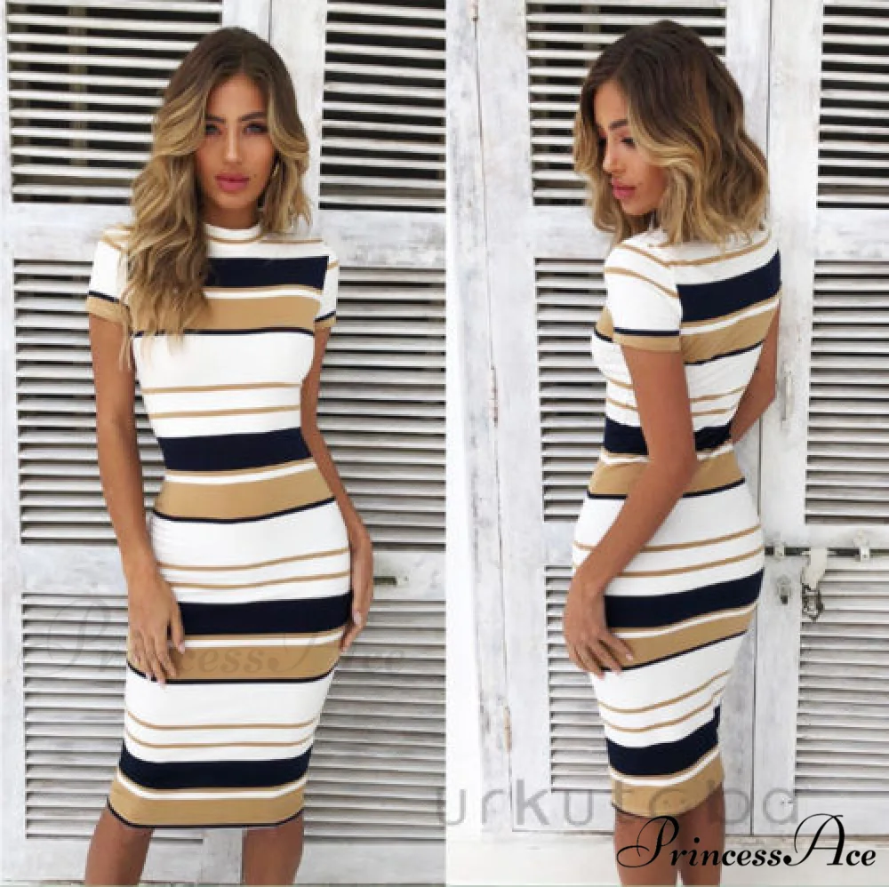 Casual Sleeveless O Neck Bodycon Dress - Image 10
