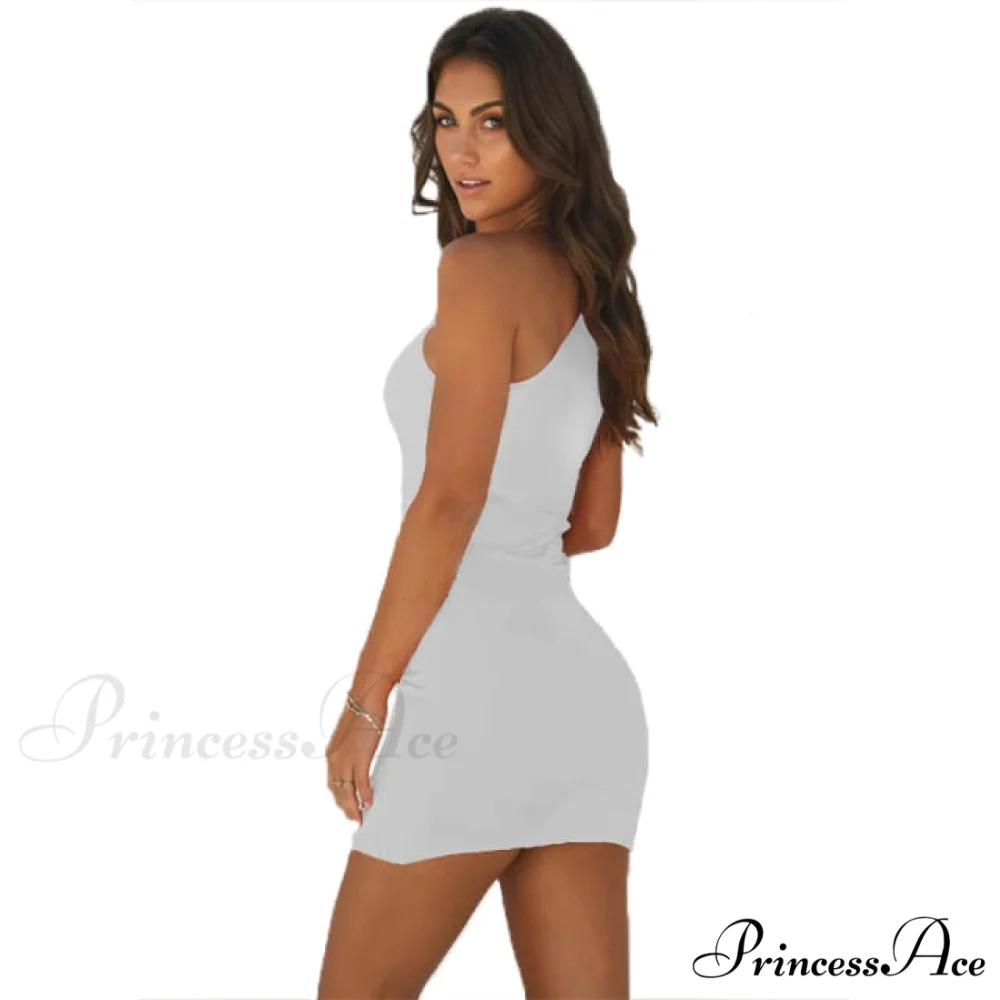 Solid Color Sling Sleeveless Mini Dress - Image 6