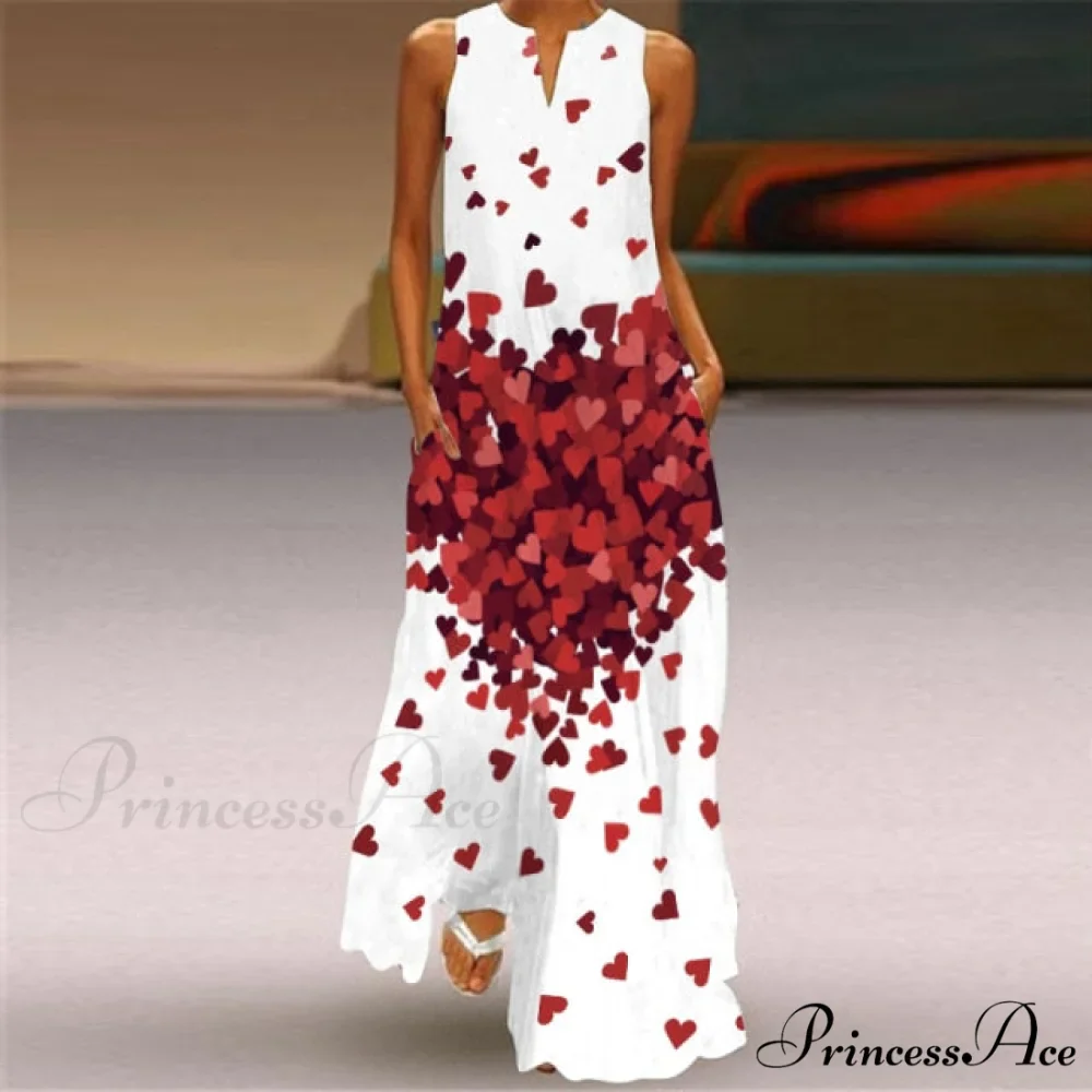 V-Neck Printed Emerald Flower Dress - Image 10