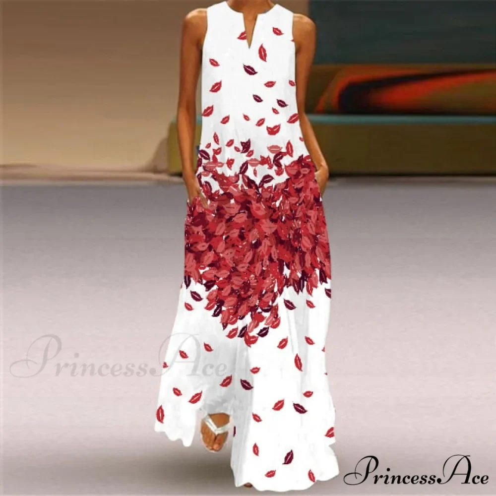 V-Neck Printed Emerald Flower Dress - Image 25