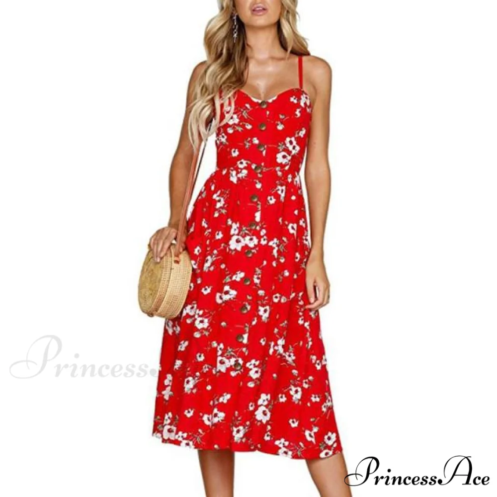 Casual Print Beach Dress - Image 19