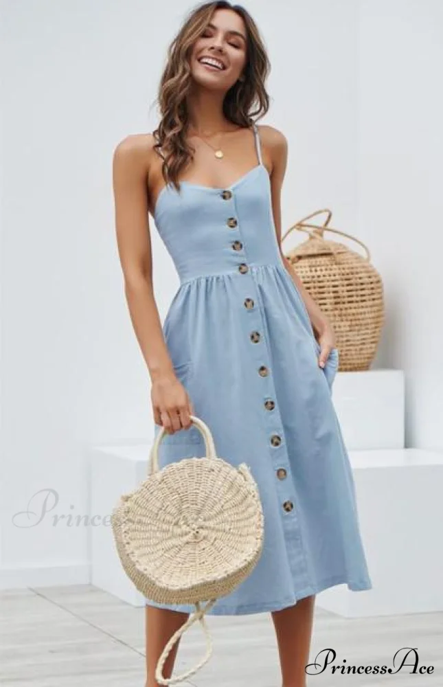 Casual Print Beach Dress - Image 20
