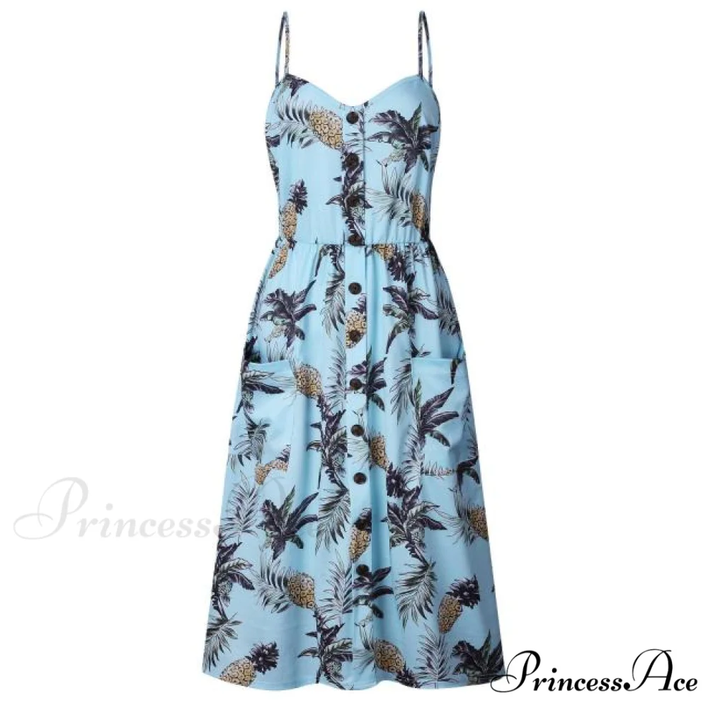 Casual Print Beach Dress - Image 4