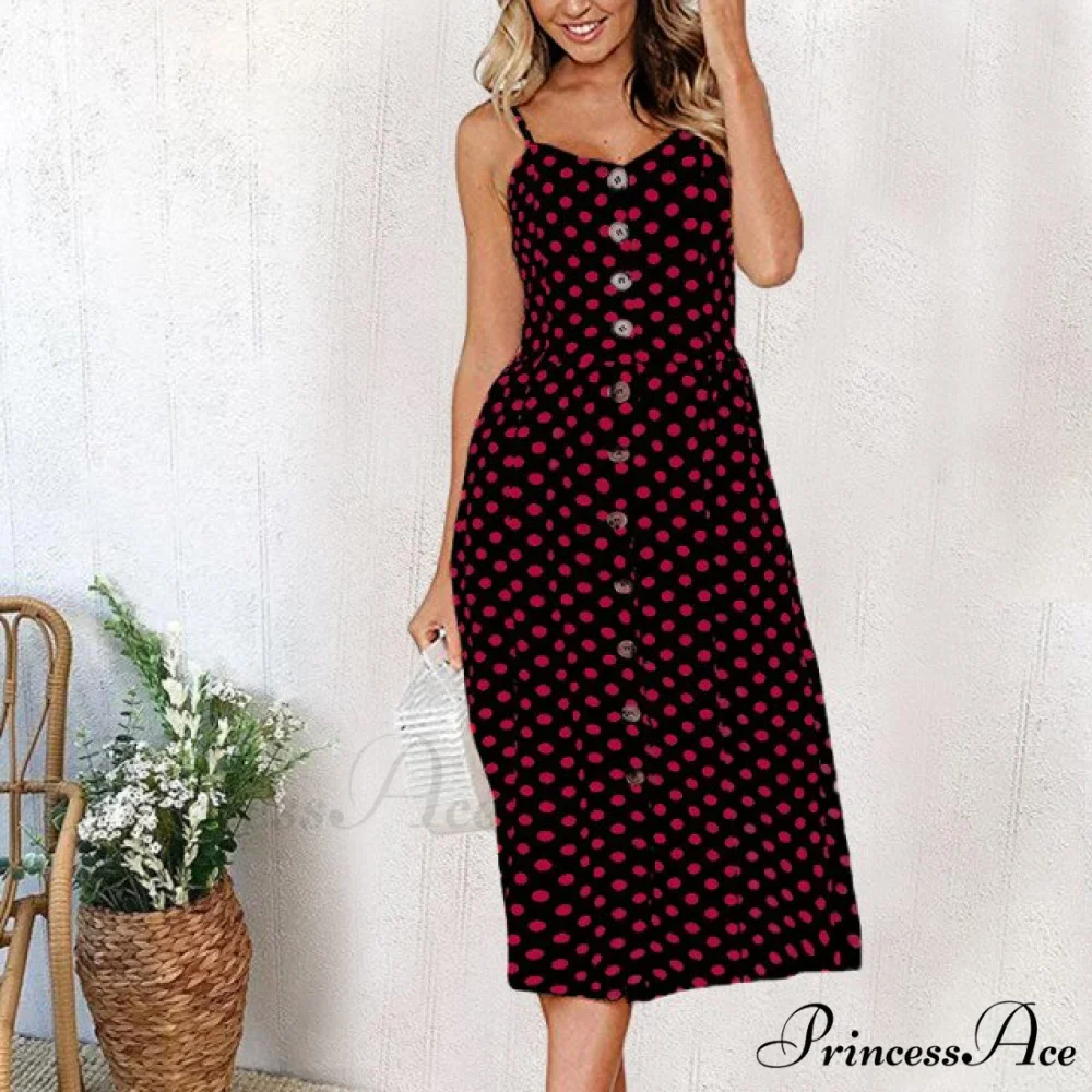 Casual Print Beach Dress - Image 5