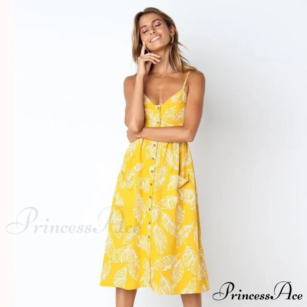 Casual Print Beach Dress - Image 6