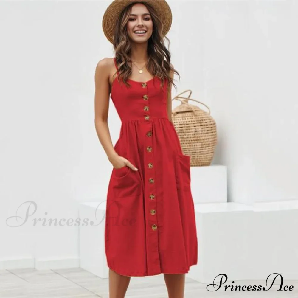 Casual Print Beach Dress - Image 9