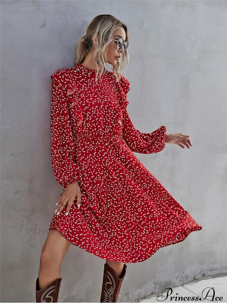 Elegant Full Sleeve High Waist Ladies Long Dress - Image 7