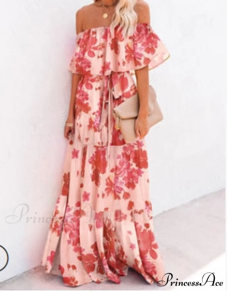 Long Floral Print Casual Elegant Party Dresses - Image 6