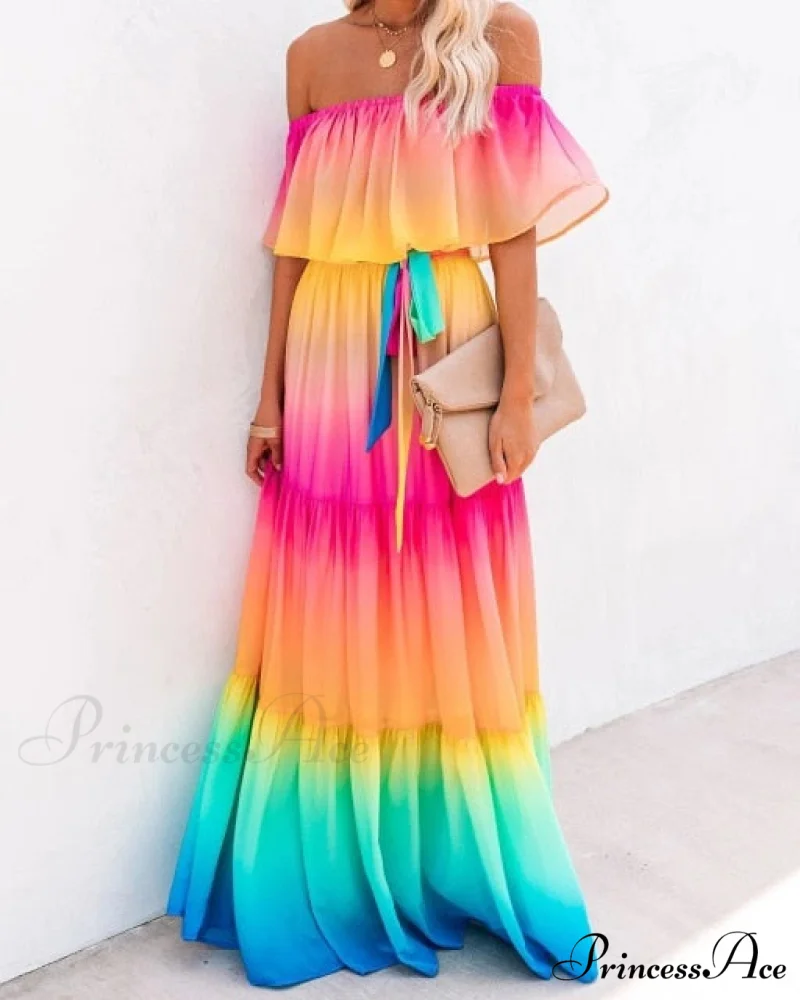 Long Floral Print Casual Elegant Party Dresses - Image 7
