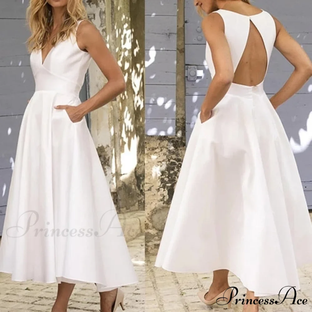 V-neck Sexy Backless Dress - Image 11
