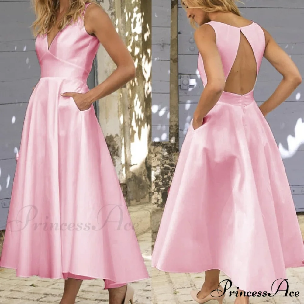 V-neck Sexy Backless Dress - Image 8