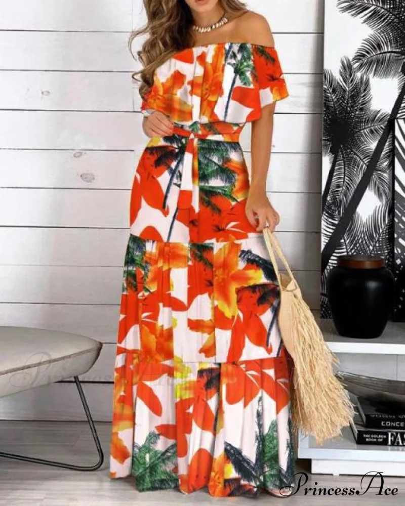 Long Ruffle Maxi Dress - Image 5