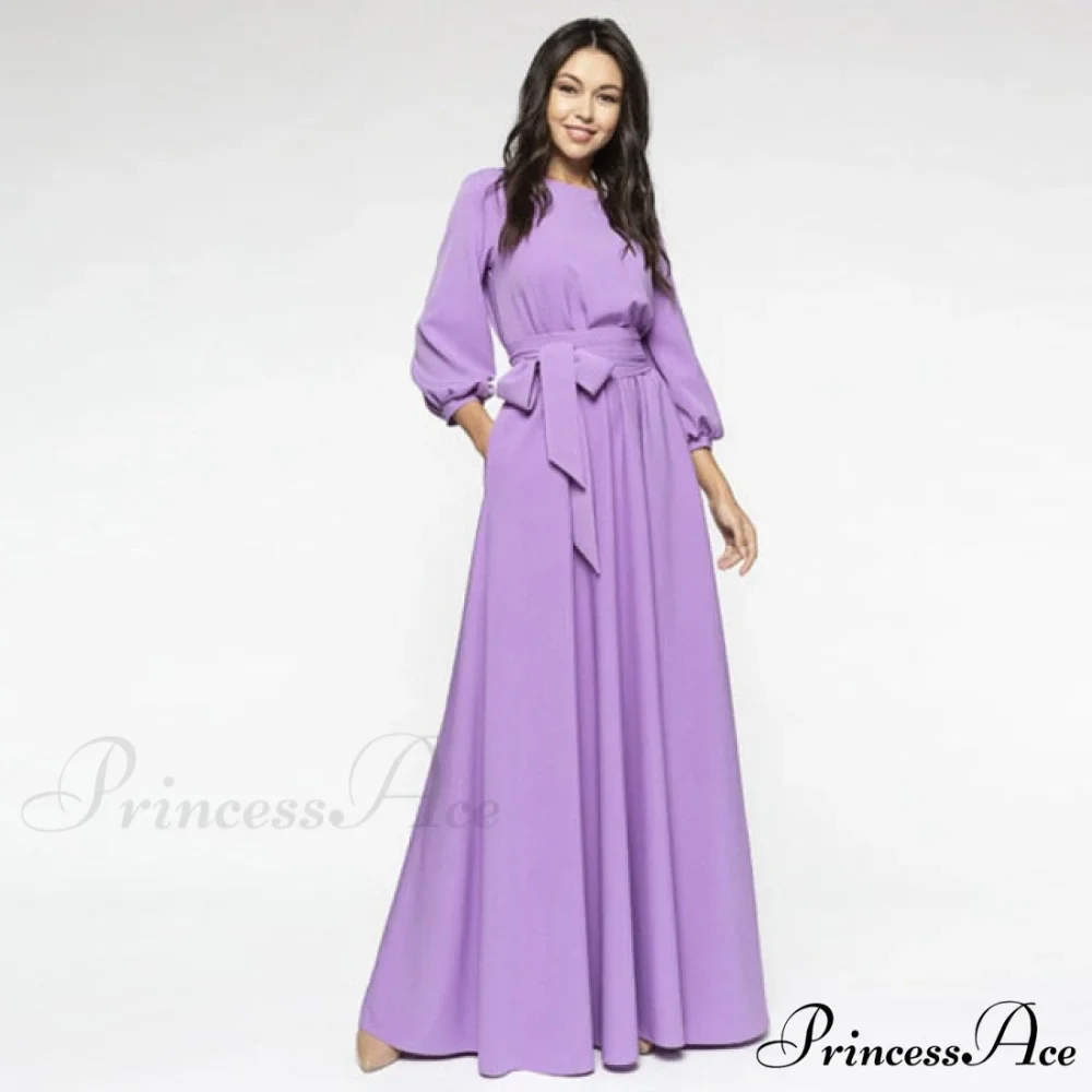 Lantern Sleeve Elegant Bandage Dress - Image 4