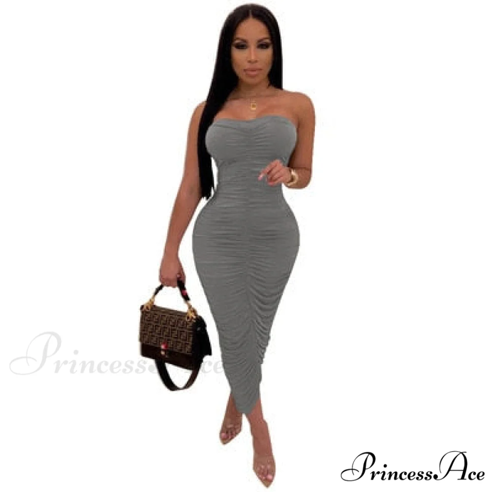 Sexy Pencil Club Casual Party Pleated Dresses - Image 10