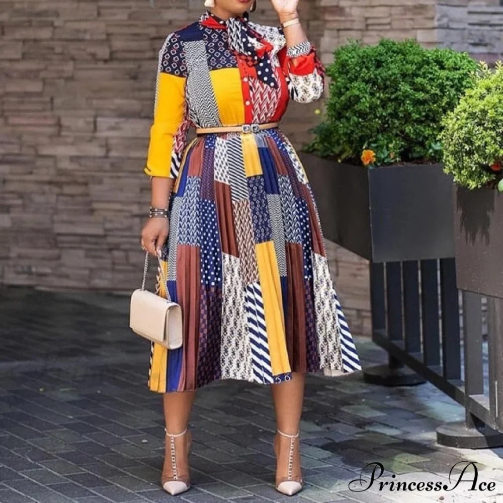 Printed Long Sleeve Fashion Dresses - Image 10