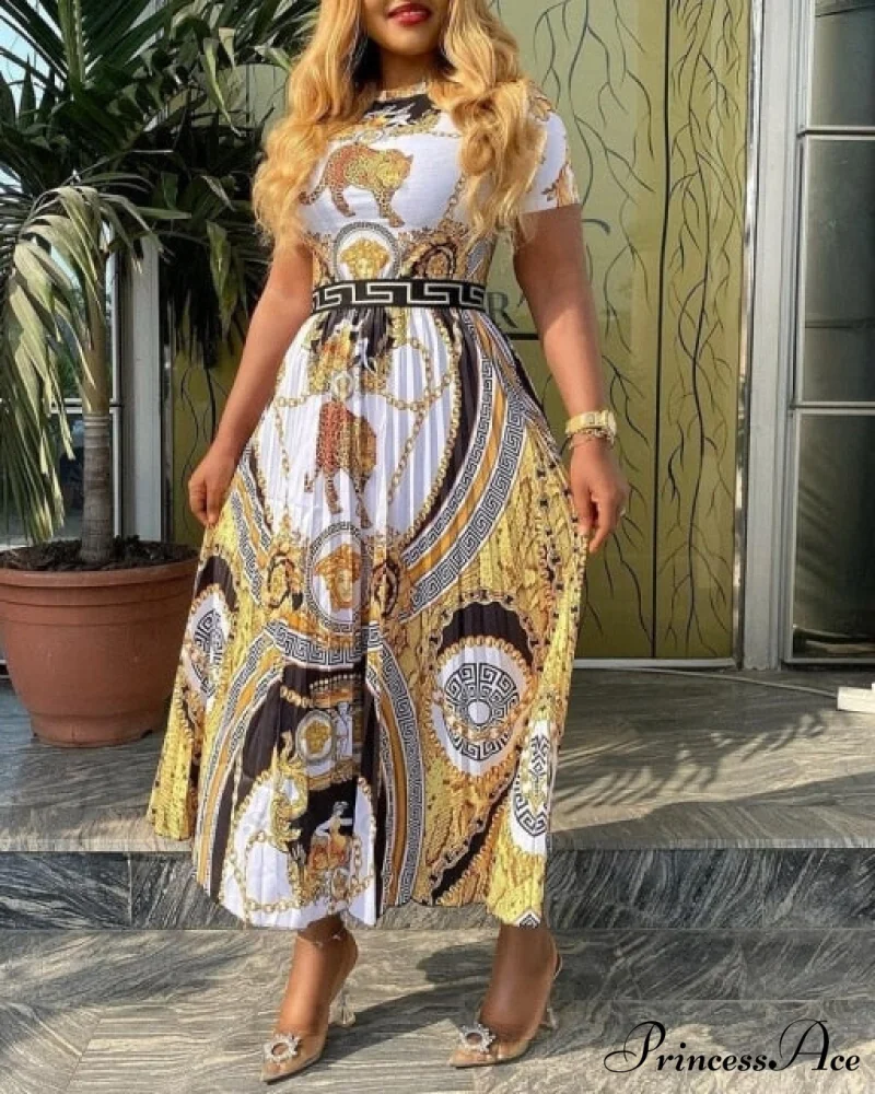 Printed Long Sleeve Fashion Dresses - Image 2