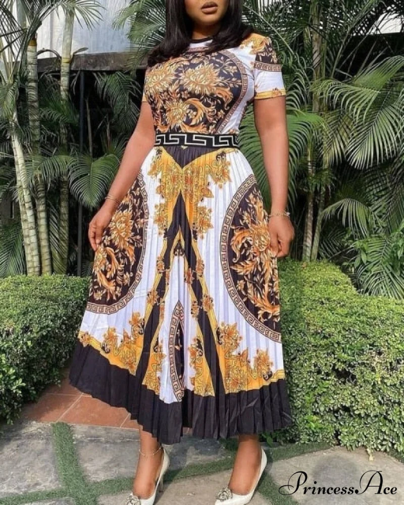 Printed Long Sleeve Fashion Dresses - Image 8
