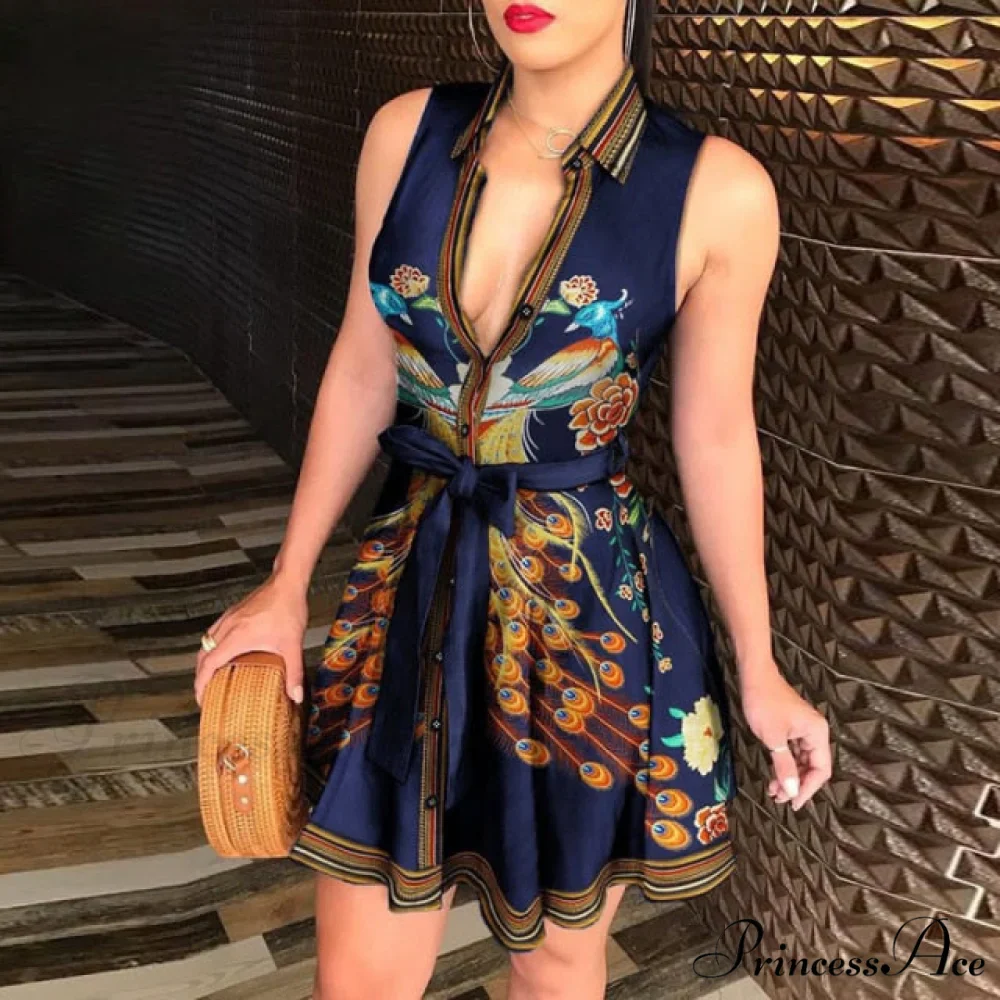 Sexy Party Colorful Print Dress - Image 10