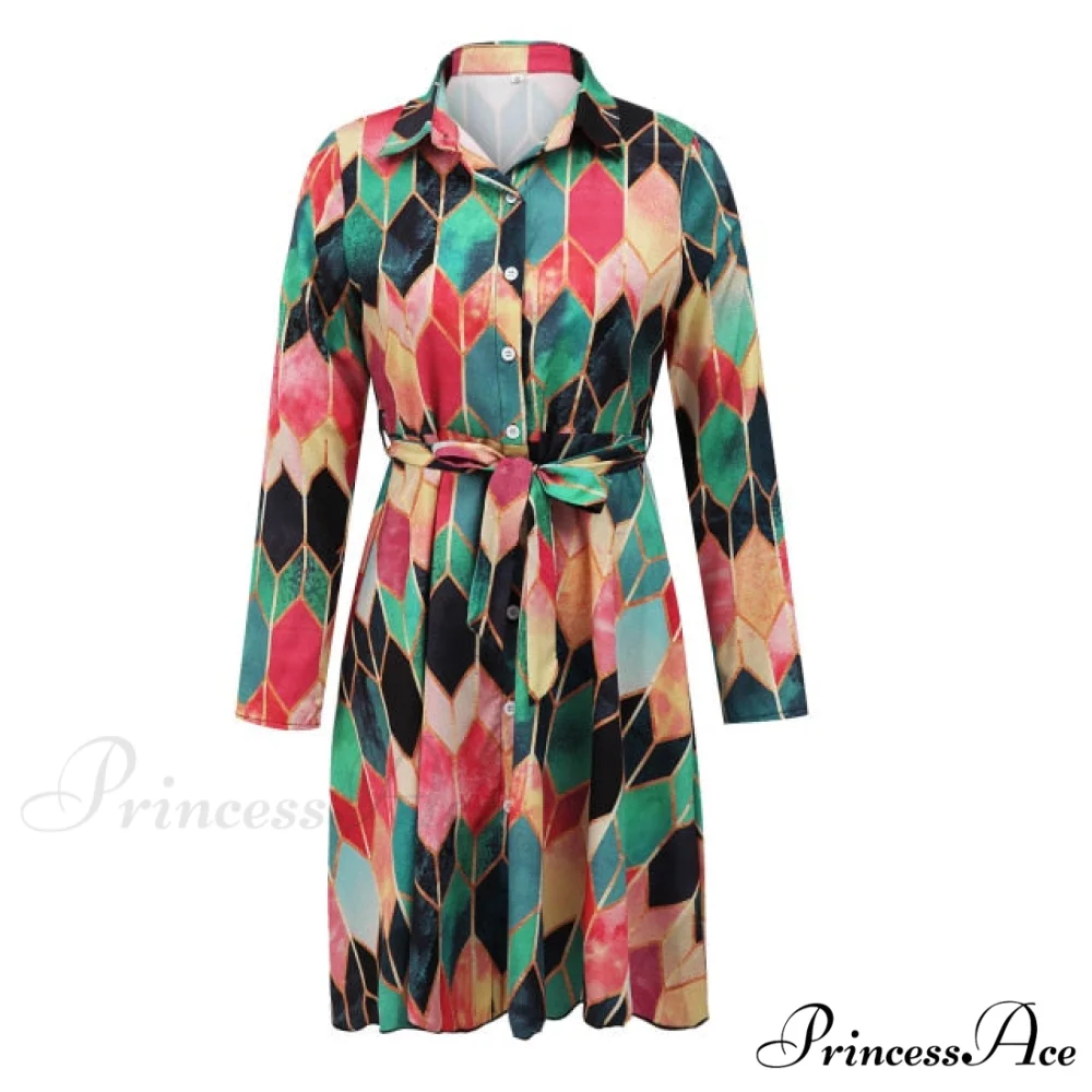 Sexy Party Colorful Print Dress - Image 11