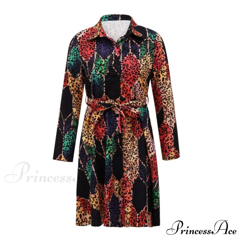 Sexy Party Colorful Print Dress - Image 7