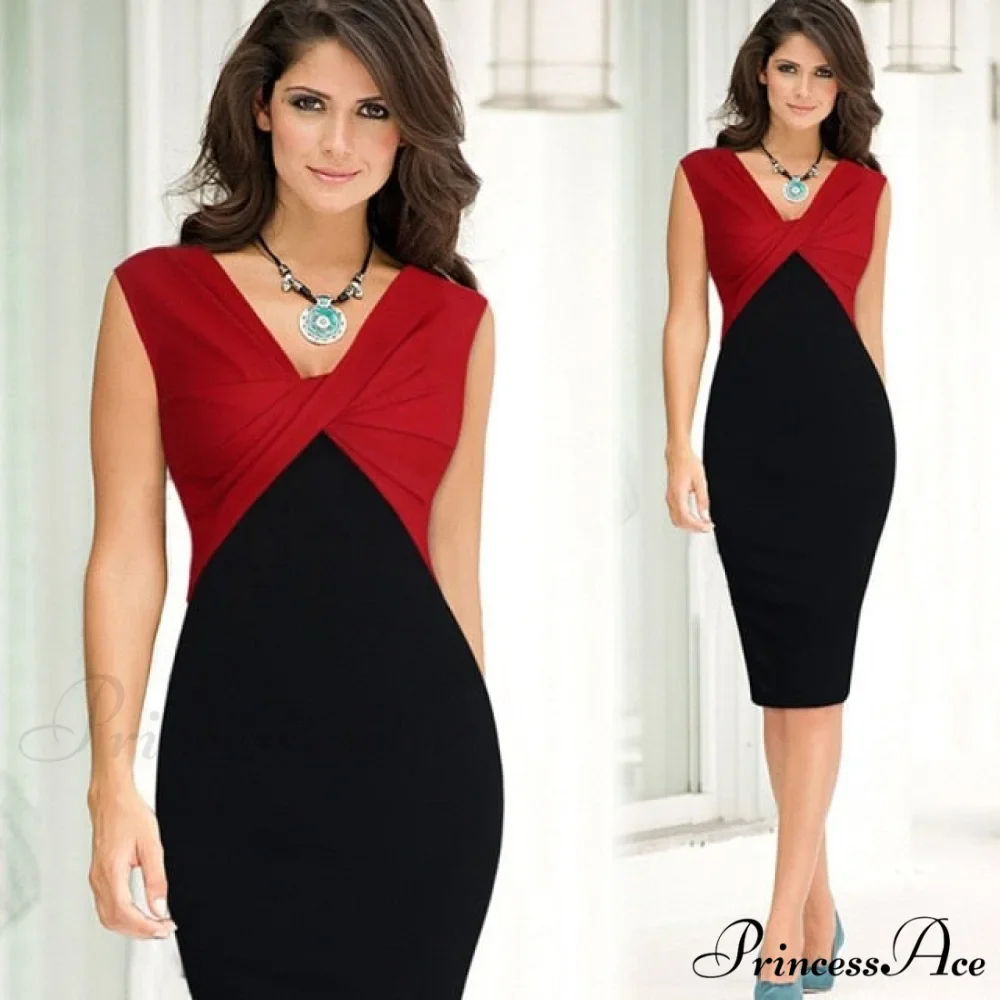 Sexy Slim Party Short Sleeve O-neck Midi Dress - Image 3