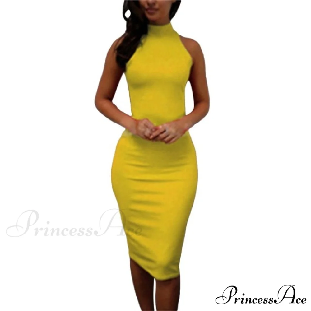 Sexy Slim Party Short Sleeve O-neck Midi Dress - Image 8