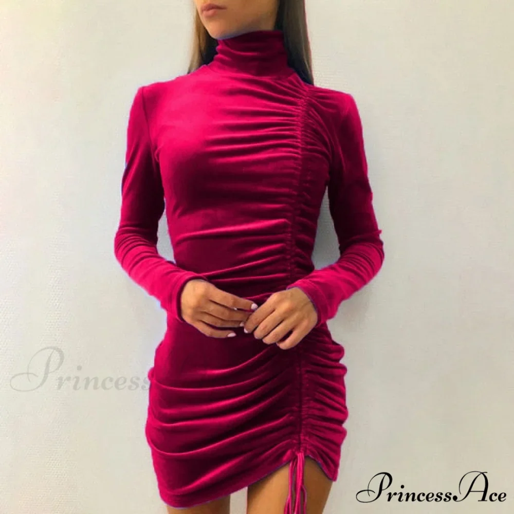 Party Velvet Mini Dress - Image 5