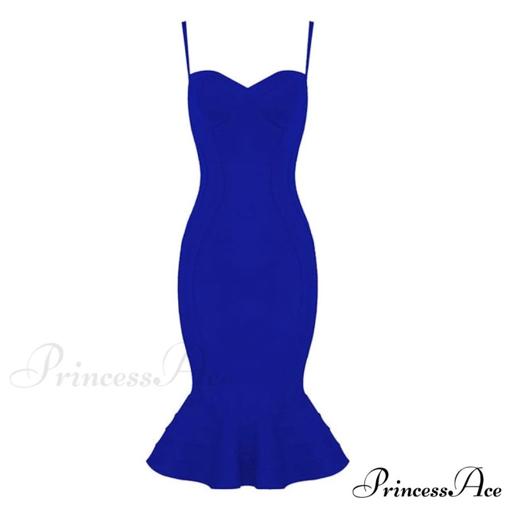 Pink Yellow Knee Length Rayon Bandage Dress - Image 4